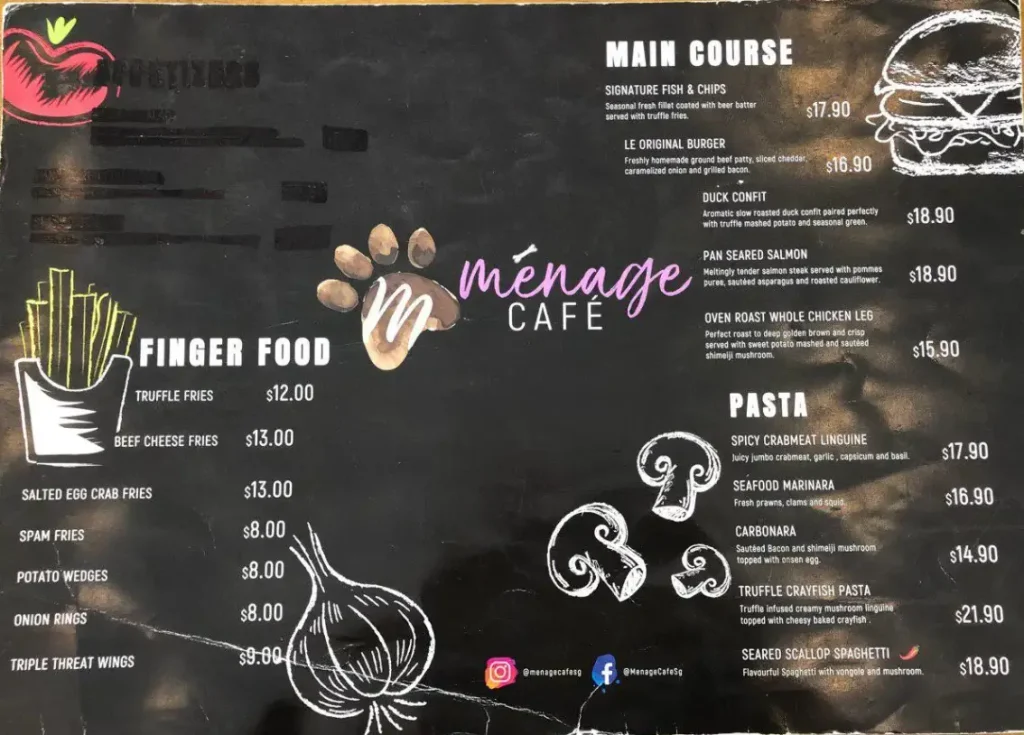 MENAGE CAFE SINGAPORE