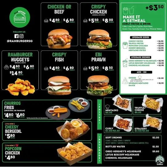 Ramburger Menu Singapore Prices 2024