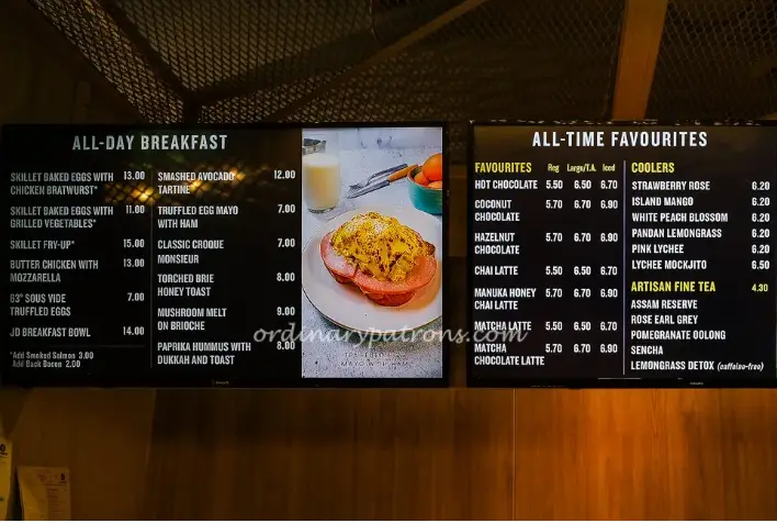 JOE DOUGH MENU SINGAPORE